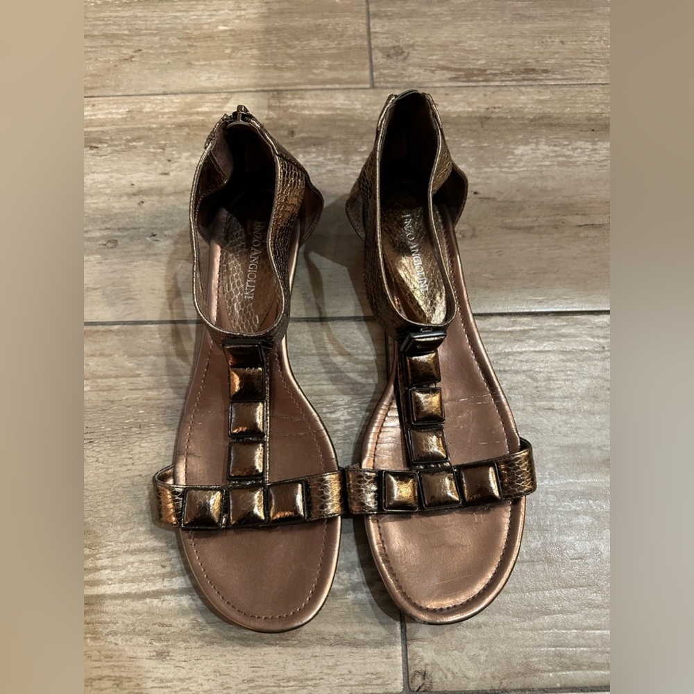 Enzo Angiolini Bronze Sandals